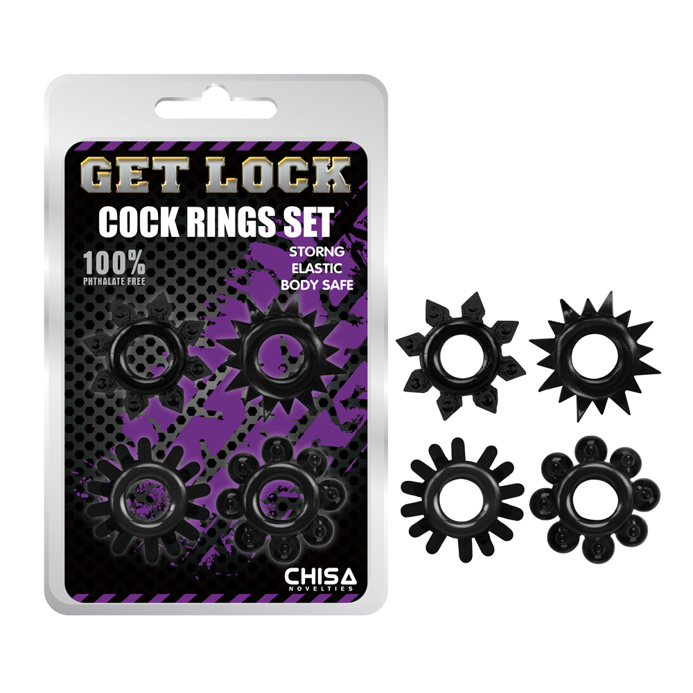 Набор колец Cock Rings Set - Black