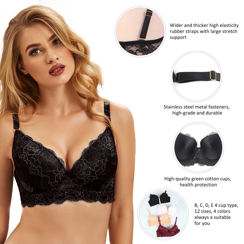 Бюстгальтер Black High Quality Lace Comfortable