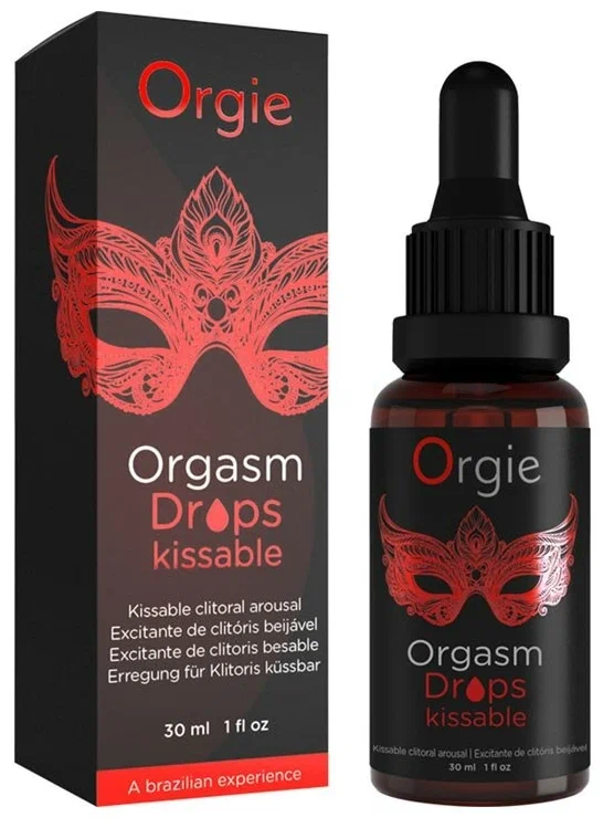 Согревающие капли для клитора Orgie Orgasm Drops Kissable, 30 мл 